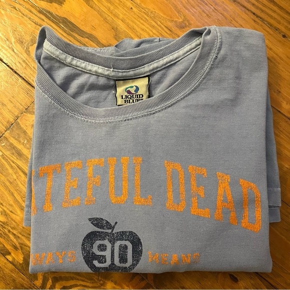Luquid Blue Vtg Grateful Dead Ways 90 Means THE GARDEN NY Blue Size‎ XL - Picture 12 of 13